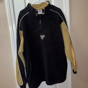 Vintage LEE Pittsburgh Penguins fleece Quarter-Zip Pullover